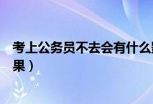 考上公務(wù)員不去會有什么影響（考上公務(wù)員不去會有什么后果）