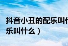 抖音小丑的配樂(lè)叫什么有笑聲（抖音小丑的配樂(lè)叫什么）