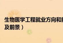 生物醫(yī)學工程就業(yè)方向和前景（2022生物工程專業(yè)就業(yè)方向及前景）