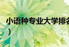 小語(yǔ)種專業(yè)大學(xué)排名（開設(shè)小語(yǔ)種專業(yè)的院校）