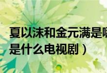 夏以沫和金元滿是哪部電視?。ń鹪獫M夏以沫是什么電視?。?class=
