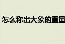 怎么稱出大象的重量(怎么稱出大象的重量)