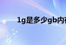 1g是多少gb內(nèi)存（1g是多少毫升）