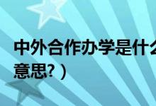 中外合作辦學(xué)是什么呀(中外合作辦學(xué)是什么意思?)