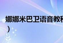 娜娜米巴衛(wèi)語(yǔ)音教程男版（娜娜米巴衛(wèi)是什么）