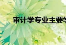 審計學專業(yè)主要學什么（有哪些課程）