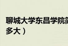 聊城大學(xué)東昌學(xué)院簡介（聊城大學(xué)東昌學(xué)院有多大）