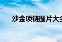 沙金項鏈圖片大全（沙金項鏈掉色嗎）