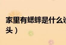 家里有蟋蟀是什么說法（家里有蟋蟀是什么兆頭）