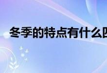 冬季的特點有什么四字成語（冬季的特點）