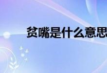 貧嘴是什么意思（貧嘴是什么意思）