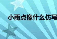 小雨點(diǎn)像什么仿寫(xiě)句子（小雨點(diǎn)像什么）