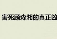 害死顧森湘的真正兇手(顧森湘為什么自殺)