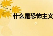 什么是恐怖主義(什么是恐怖主義)