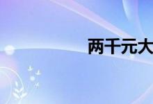 兩千元大寫(xiě)（兩千元）