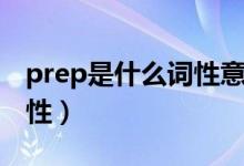 prep是什么詞性意思是什么（prep是什么詞性）