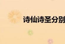 詩(shī)仙詩(shī)圣分別是誰(shuí)(詩(shī)仙是誰(shuí))