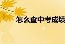 怎么查中考成績（怎么查中考成績）