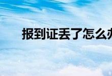 報(bào)到證丟了怎么辦（解決方法有哪些）