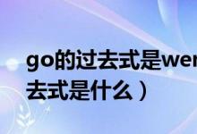 go的過去式是went用英語怎么說(go的過去式是什么)