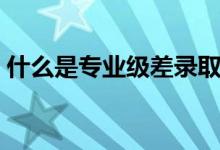 什么是專業(yè)級差錄?。▽I(yè)級差是什么意思）