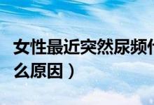 女性最近突然尿頻什么原因(女性突然尿頻什么原因)