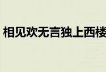 相見歡無言獨上西樓（相見歡無言獨上西樓）