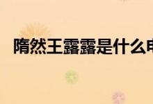 隋然王露露是什么電視?。ㄖv了什么故事）