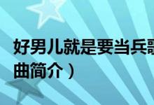 好男兒就是要當(dāng)兵歌詞（好男兒就是要當(dāng)兵歌曲簡(jiǎn)介）