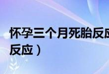 懷孕三個月死胎反應(yīng)是什么（懷孕三個月死胎反應(yīng)）