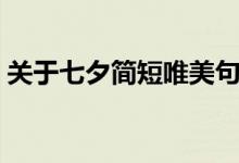 關(guān)于七夕簡短唯美句子（這些句子太浪漫了）
