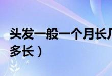 頭發(fā)一般一個(gè)月長(zhǎng)幾厘米（頭發(fā)一般一個(gè)月長(zhǎng)多長(zhǎng)）
