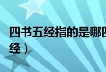 四書五經(jīng)指的是哪四個（四書五經(jīng)指的是哪五經(jīng)）