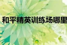 和平精英訓(xùn)練場(chǎng)哪里有特種兵種（你了解嗎）