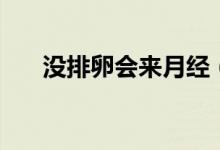 沒排卵會(huì)來月經(jīng)（沒排卵會(huì)來月經(jīng)嗎）