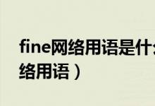 fine網(wǎng)絡(luò)用語是什么意思（ok fine是什么網(wǎng)絡(luò)用語）