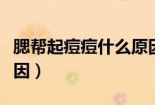 腮幫起痘痘什么原因（腮幫上長痘痘是什么原因）
