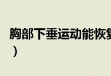 胸部下垂運(yùn)動(dòng)能恢復(fù)嗎(胸下垂怎么運(yùn)動(dòng)恢復(fù))