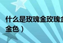 什么是玫瑰金玫瑰金多少錢一克(什么是玫瑰金色)