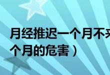 月經(jīng)推遲一個(gè)月不來(lái)是什么原因(月經(jīng)推遲一個(gè)月的危害)