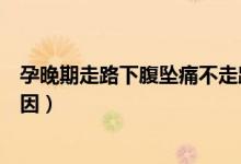 孕晚期走路下腹墜痛不走路不疼(孕晚期走路下腹墜痛的原因)