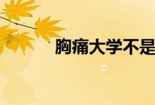 胸痛大學不是高校（是真的嗎）