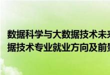 數據科學與大數據技術未來就業(yè)方向（2022數據科學與大數據技術專業(yè)就業(yè)方向及前景）