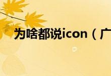 為啥都說(shuō)icon（廣告說(shuō)的icon什么意思）