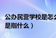 公辦民營學校是怎么發(fā)工資的（公辦民營學校是指什么）