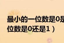 最小的一位數(shù)是0是對的還是錯的（最小的一位數(shù)是0還是1）
