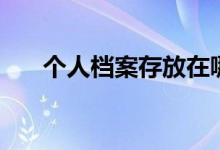 個(gè)人檔案存放在哪里（如何查詢檔案）