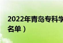 2022年青島?？茖W(xué)校有哪些（最新高職院校名單）