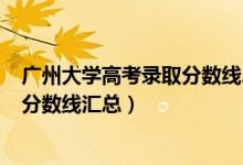 廣州大學(xué)高考錄取分?jǐn)?shù)線2019（2019廣州大學(xué)各專業(yè)錄取分?jǐn)?shù)線匯總）