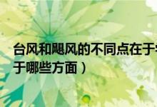 臺(tái)風(fēng)和颶風(fēng)的不同點(diǎn)在于學(xué)習(xí)強(qiáng)國(guó)(臺(tái)風(fēng)和颶風(fēng)的不同點(diǎn)在于哪些方面)